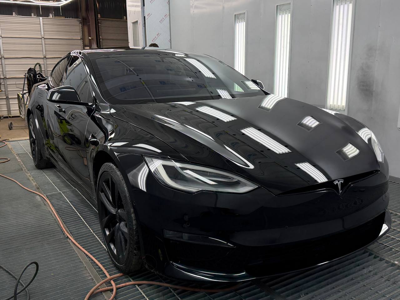Prime Motors Body Repair paint booth in Matthews NC